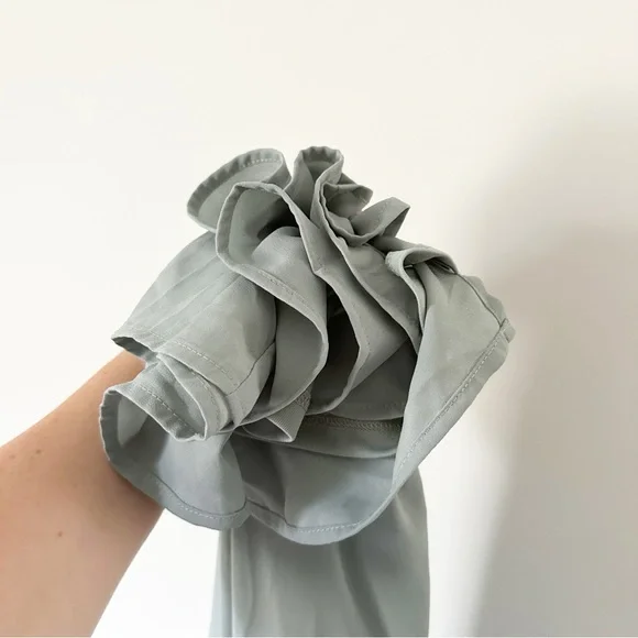 Show Me Your Mumu Kendall Maxi Dress in Silver Sage Crisp XXS NWT - Picture 12 of 13